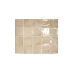 Manacor 100x100 Gloss Beige Argile Subway
