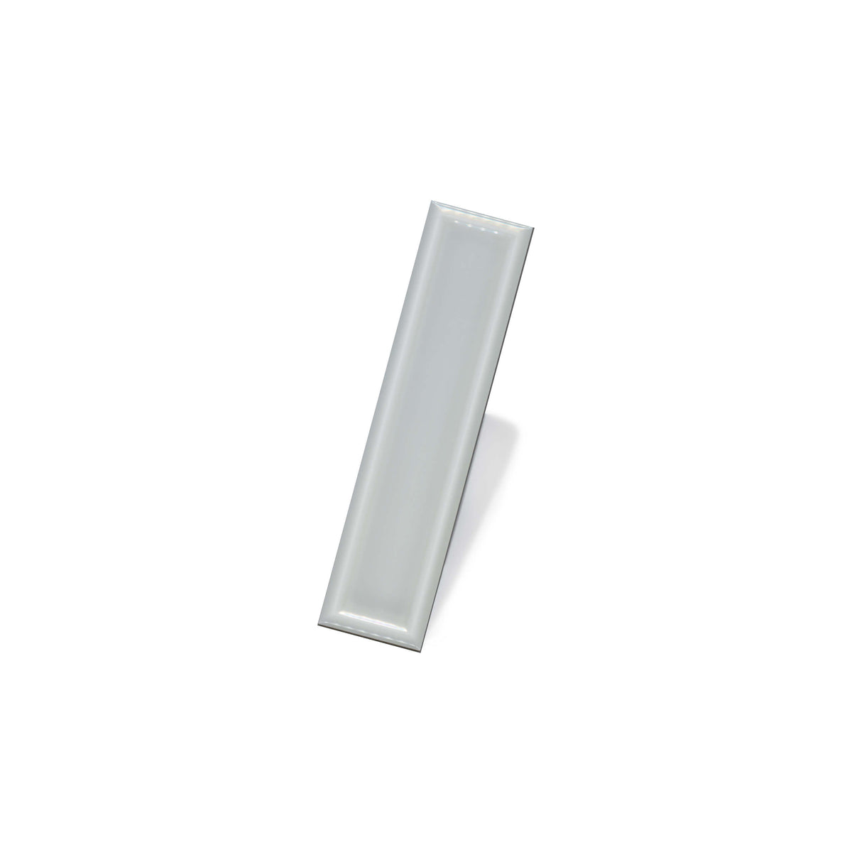Hamilton 68x280mm gloss blue subway tile by Tilemall with polished sheen surface