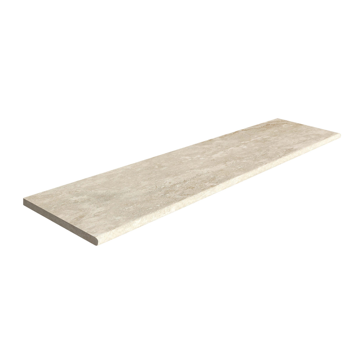 Travertine 1200x300mm grip finish grey external coping tile by Tilemall, 20mm thick with textured surface