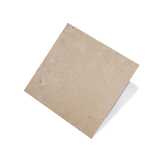 Ivory Travertine 406x406x30 Honed/Unfilled Paver Natural Stone Europe Importer Default Title  