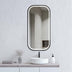 Newport Soft Square Metal Frame LED Mirror 900x450 Black