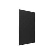 Otti Marlo matte black end panel by Tilemall, 880x580mm, flat board profile