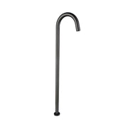 ADP Bloom brushed gunmetal floor bath spout by Tilemall with curved arm