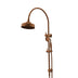 ADP Eternal Gooseneck Twin Shower Set Brushed Copper