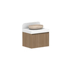 ADP Harper All Drawer Slim Wall Hung Vanity Cherry Pie Premium Solid Surface