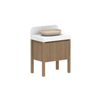 ADP Harper All Drawer Slim Floor Mount Vanity Cherry Pie Premium Solid Surface