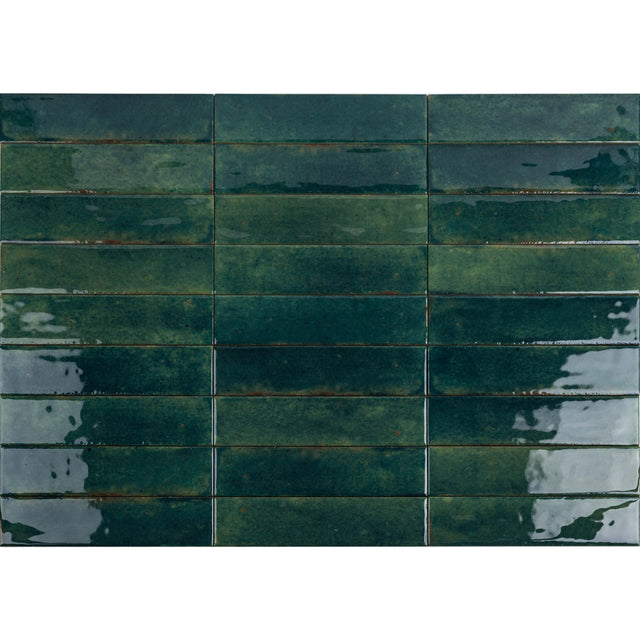 Toulouse 60x240 Gloss Green Subway Tilemall   