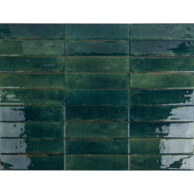 Toulouse 60x240 Gloss Green Sample Sample Tilemall