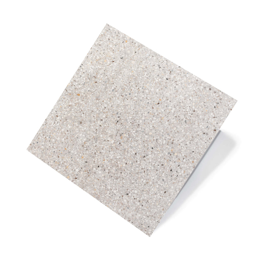 Shoreline 600x600 Matt Silver Grey Terrazzo Look Tiles Tilemall