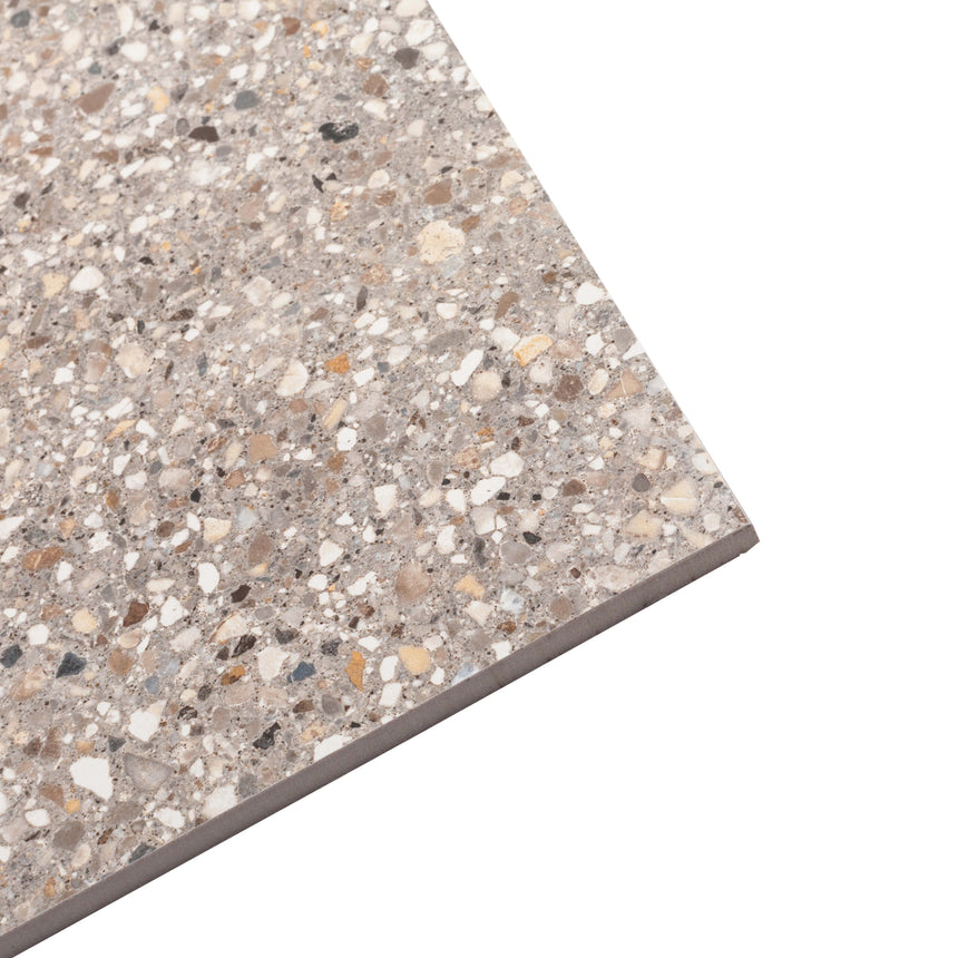 Shoreline 600x600 Matt Latte Terrazzo Look Tiles Tilemall