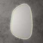 Tarcoola Asymmetric LED Mirror 553x903x36mm Brushed Gold