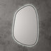 Tarcoola Asymmetric LED Mirror 553x903x36mm Matte Black