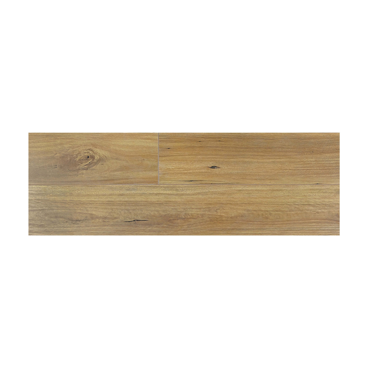New England Blackbutt laminate flooring 1215x195mm planks by Tilemall showing natural timber grain and knots