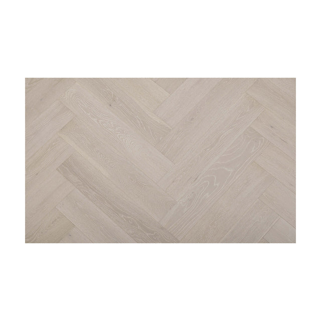 Castel Nuovo Herringbone Collection 600x120x14/3mm Pearl White Engineered Flooring Topdeck Default Title