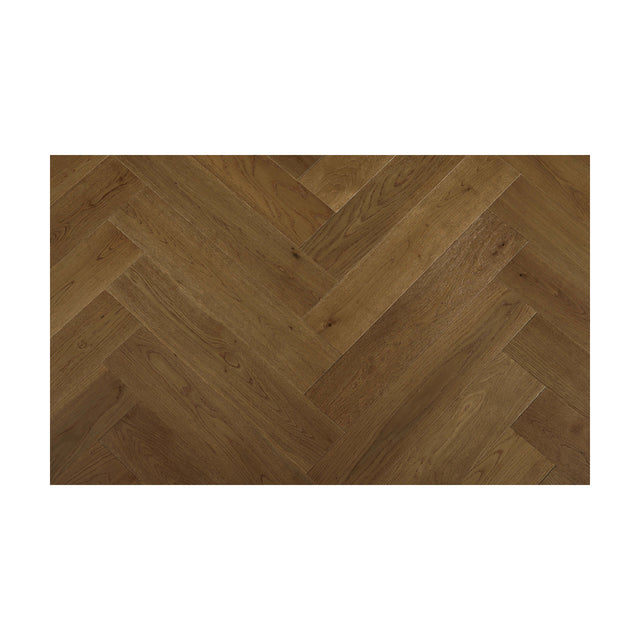 Castel Nuovo Herringbone Collection 600x120x14/3mm Vintage Mocha Engineered Flooring Topdeck Default Title