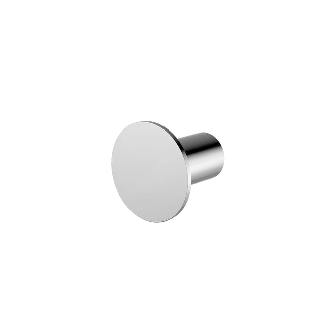 Nero Mecca Robe Hook II in polished chrome with circular face by Tilemall
