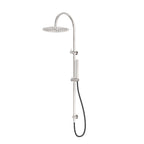 Nero Zen SS316L Twin Shower With Outdoor Shower Hose Brushed Nickel