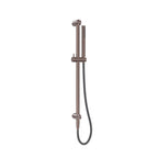 Nero Zen SS316L Shower Rail With Outdoor Shower Hose Brushed Bronze