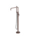 Nero Zen SS316L Freestanding Bath Mixer With Outdoor Shower Hose Brushed Bronze