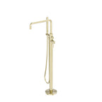 Nero Zen SS316L Freestanding Bath Mixer Brushed Gold