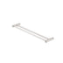 Nero Zen SS316L Double Towel Rail 600mm Brushed Nickel