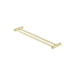 Nero Zen SS316L Double Towel Rail 600mm Brushed Gold