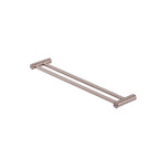 Nero Zen SS316L Double Towel Rail 600mm Brushed Bronze