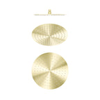 Nero Zen SS316L 300mm Round Shower Head Brushed Gold