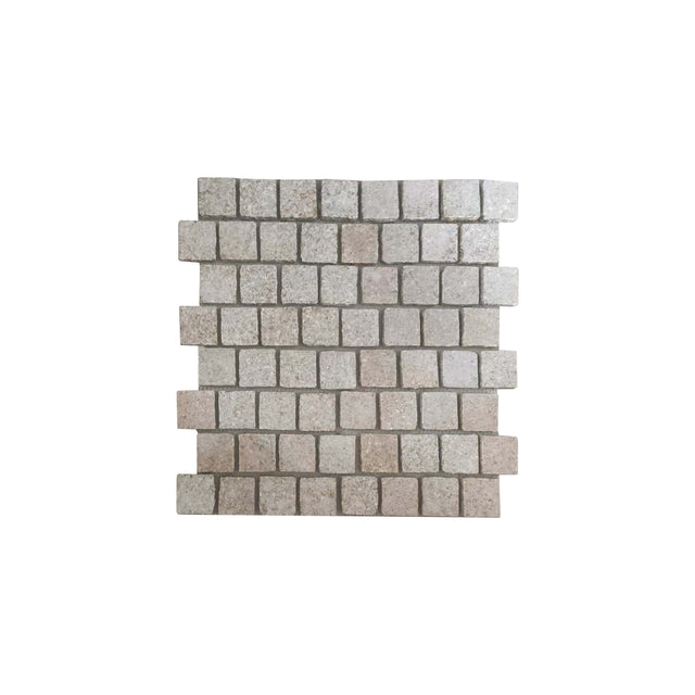 Cobble Stone Net Back Stacked 90x90x20 Honey Jasper Stone Tilemall