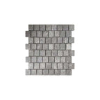 Cobble Stone Net Back Stacked 440x440 Flamed Raven Black Natural Stone