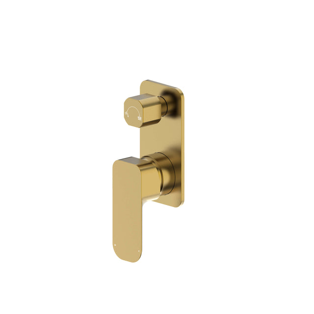 Oskar Shower Mixer With Diverter Brushed Gold Shower Otti Australia Default Title  