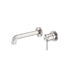 Nero Zen Ss316L Wall Basin/Bath Mixer Separate Back Plate 185mm Spout Brushed Nickel