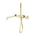 Nero Opal Progressive Shower System Separate Plate With Spout 230mm Brushed Gold