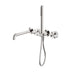Nero Opal Progressive Shower System Separate Plate With Spout 250mm Brushed Nickel