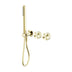Nero Opal Progressive Shower System Separate Plate Brushed Gold