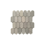 Marble Mosaic Feather 96x48mm Honed New Grey