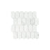 Marble Mosaic Feather 96x48mm Honed Carrara Sample