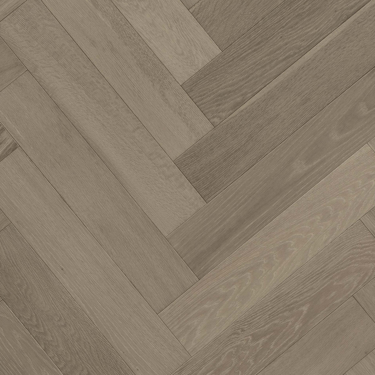 Seafoam European Oak herringbone engineered flooring 600x120mm with matte finish by Tilemall