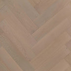 Pronto ABC Grade European Oak Herringbone Engineered Flooring 600x120x14/3mm Washed Pebble