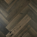 De Marque European Oak Herringbone Engineered Flooring 600x120x15/4mm Ash Grey