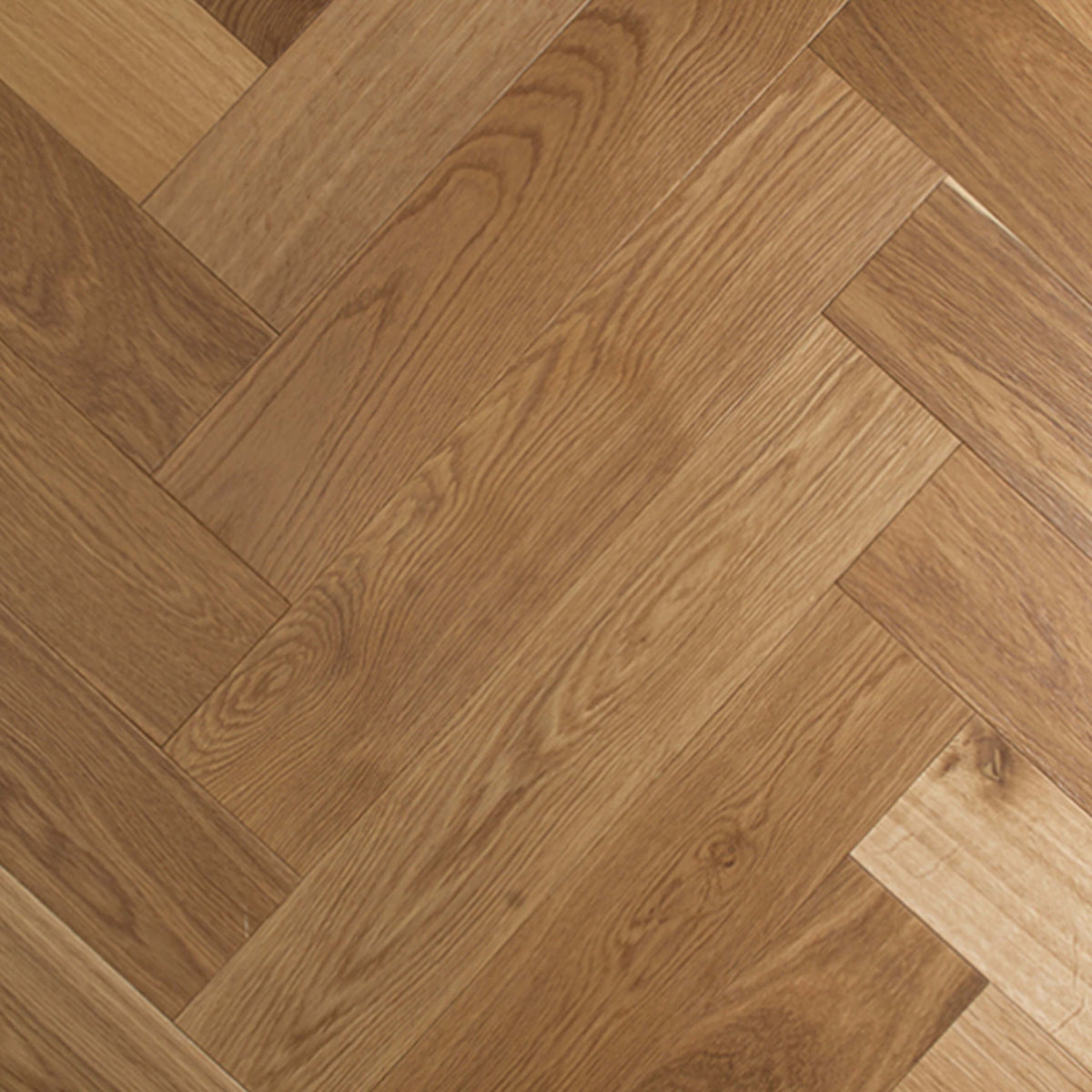 Cognac European Oak engineered flooring 600x120mm in herringbone pattern with matte finish by Tilemall