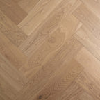 De Marque European Oak Herringbone Engineered Flooring 600x120x15/4mm Sauvignon