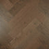 De Marque European Oak Herringbone Engineered Flooring 600x120x21/6mm Dark Brown