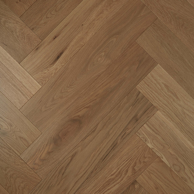 De Marque European Oak Herringbone Engineered Flooring 600x120x21/6mm Latte Timber Flooring Preference Floors Default Title