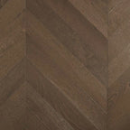 De Marque European Oak Chevron Engineered Flooring 600x120x15/4mm Dark Brown