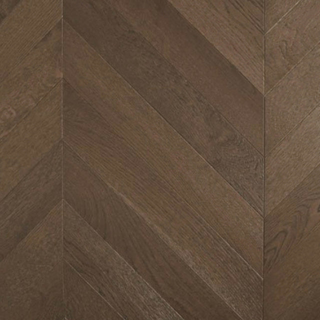 De Marque European Oak Chevron Engineered Flooring 600x120x15/4mm Dark Brown Timber Flooring Preference Floors Default Title