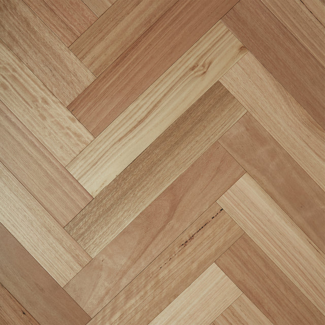 Fiddleback Herringbone Engineered Australian Hardwood Rustic Brushed Matte 600x120x14/3mm Blackbutt Timber Flooring Preference Floors Default Title