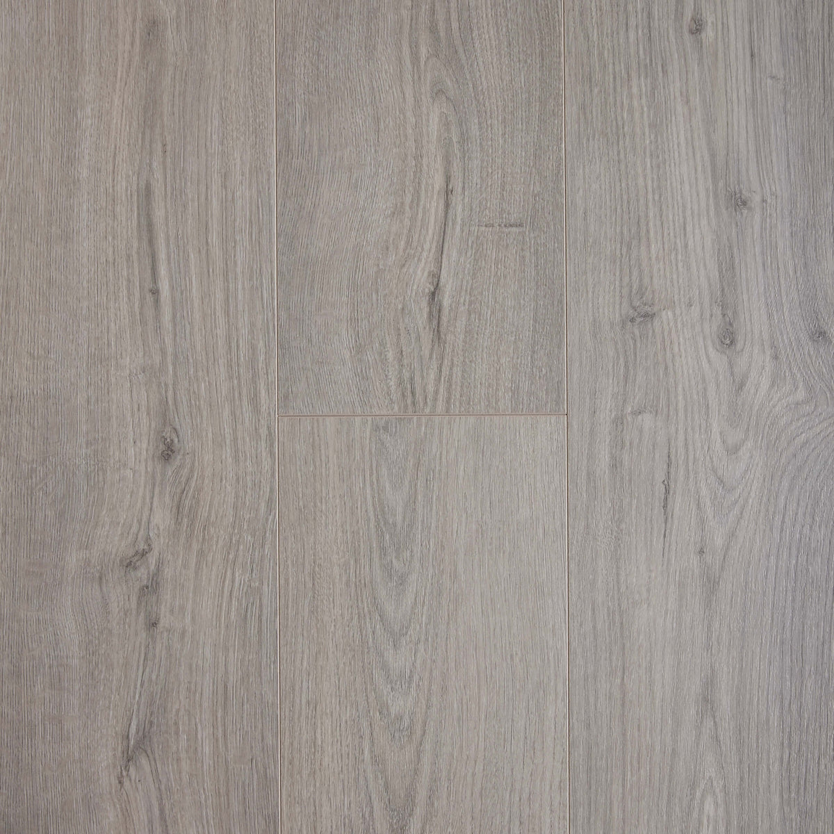 Natural Oak Grey laminate flooring 1380x193mm planks by Tilemall with matte finish and wood grain texture
