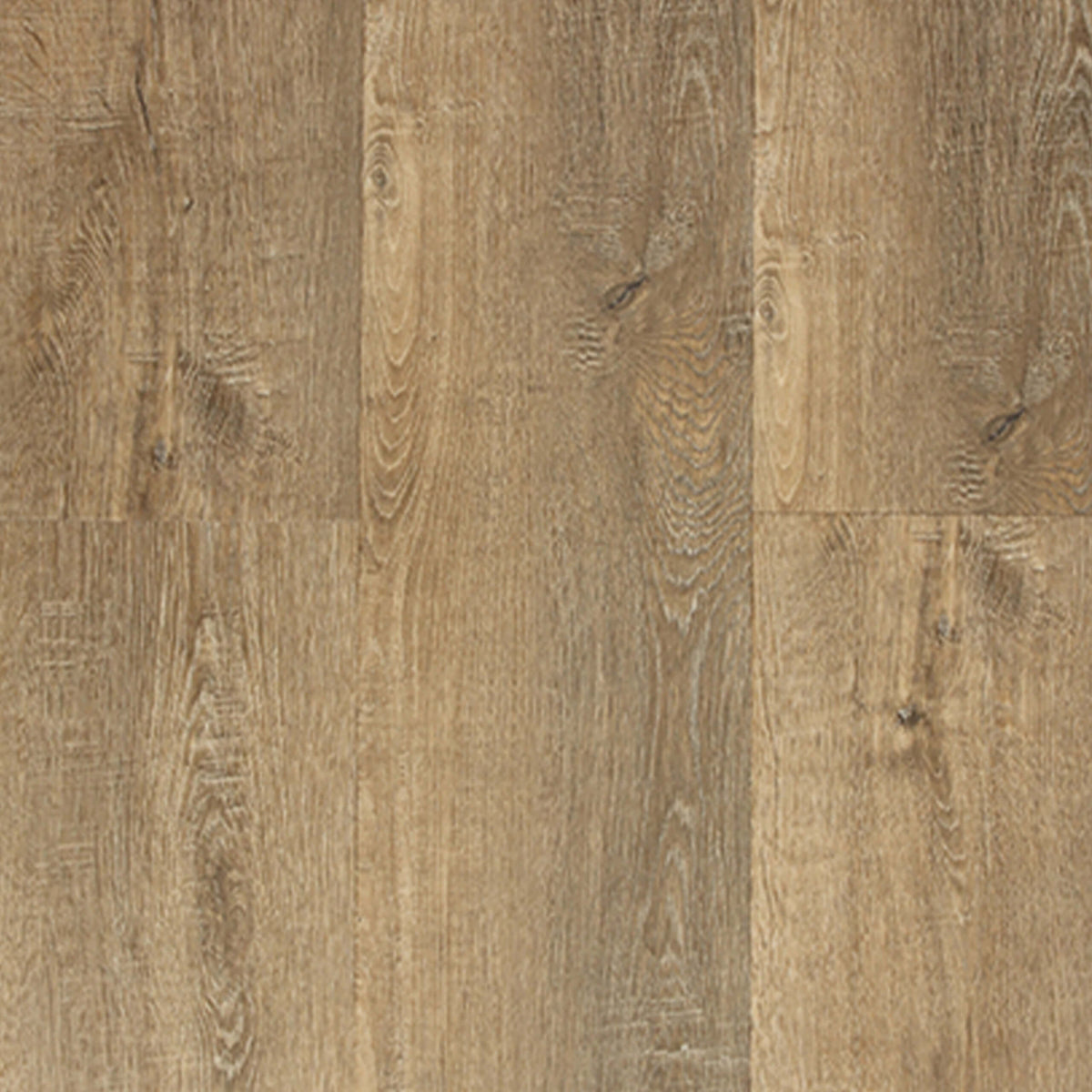 Warm Springs hybrid flooring 1800x223mm installed showing matte finish with embossed wood grain and knots by Tilemall