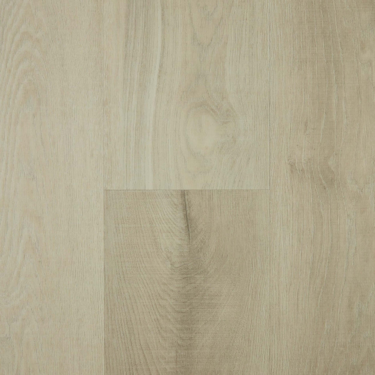 Almond hybrid flooring 1800x225mm by Tilemall showing matte finish and embossed timber grain